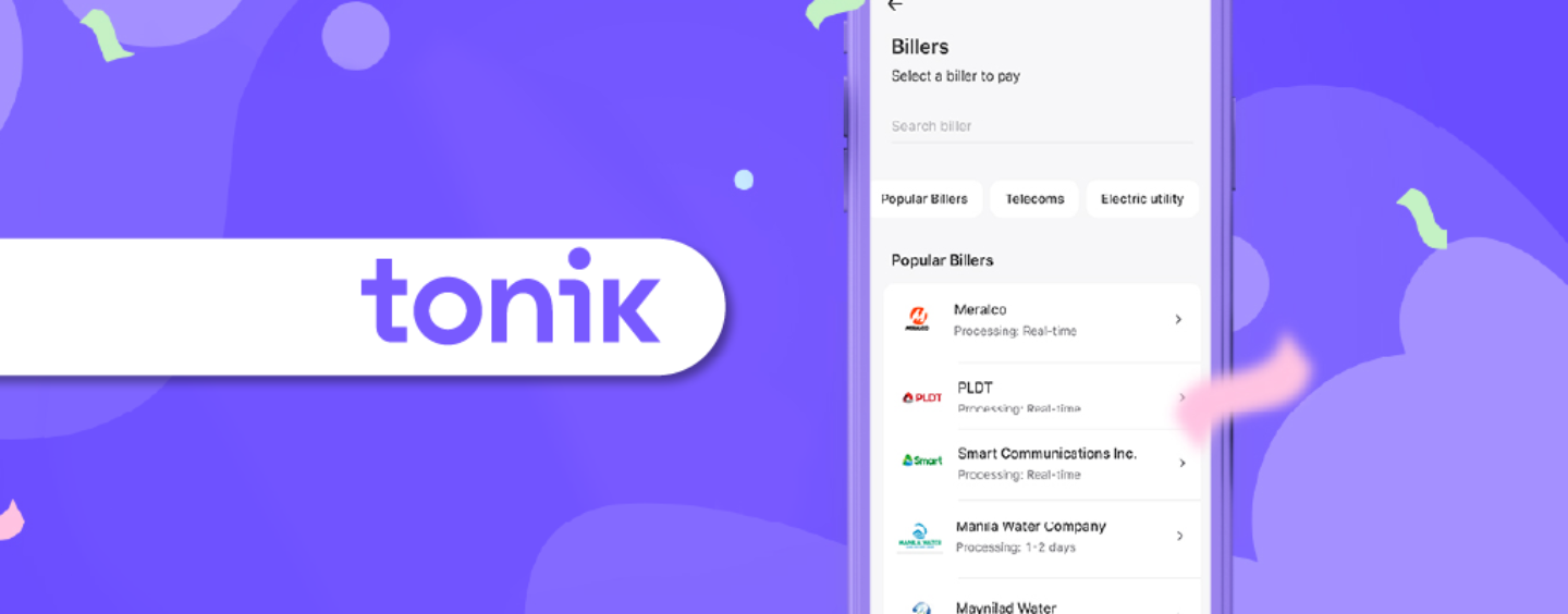 Tonik Users Can Now Pay Their Bills Seamlessly via the BillsPay Feature